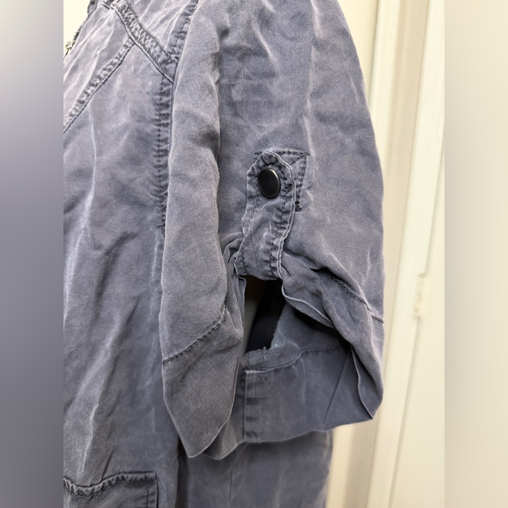 Torrid Gray Front Zip Utility Jacket - image 4